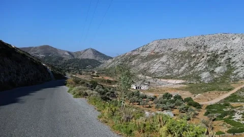 Rural landscape view from the car. Stock Footage 197376692