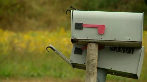 Rural Mail Boxes Stock Footage 55382046