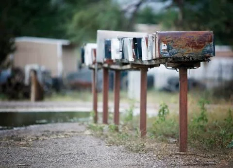 Rural Mailboxes Stock Photos