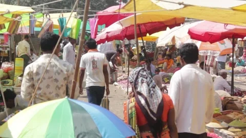 Rural Market Stock Footage 208554144