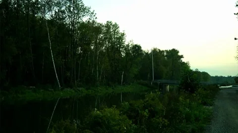 Rural river Stock Footage 8694033