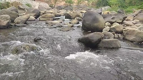 Rural river in Indonesia Stock Footage 225036064