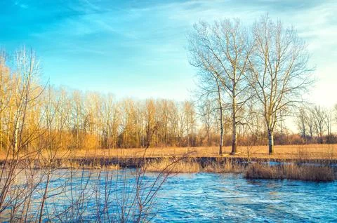 Rural river Stock Photos