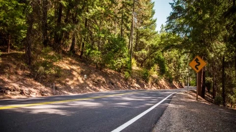 Rural Road 4K Time Lapse Stock Footage 45767710