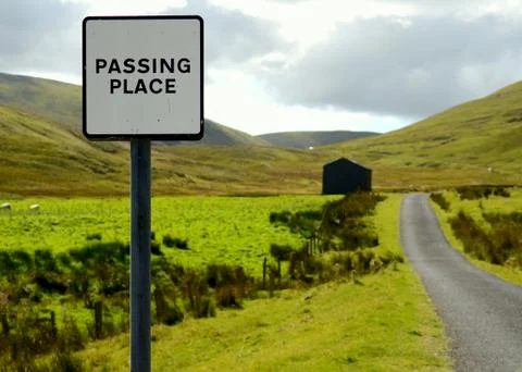 Rural road Foto stock