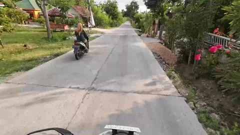 Rural road scene in Blora District, Central Java, Indonesia Video stock 335912840