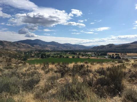 Rural scene in eastern Washington Stock Photos
