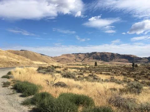 Rural scene in eastern Washington Stock Photos