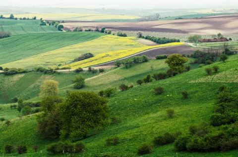 Rural spring landscape Foto stock