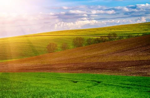 Rural spring landscape Stock-Fotos