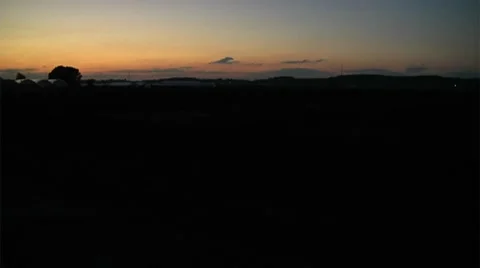 Rural sunset Stock Footage 8693700