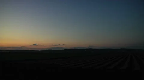 Rural sunset Stock Footage 8693809