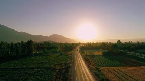 Rural Sunset Stock Footage 340779222