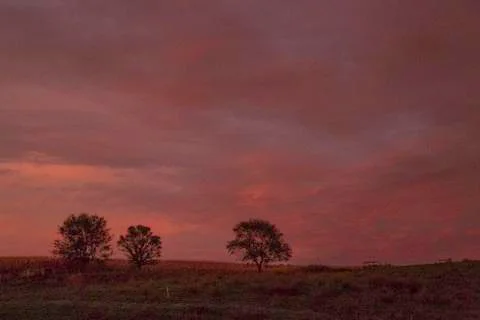 Rural Sunset Stock Photos
