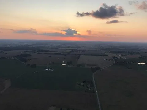 Rural sunset Stock-Fotos