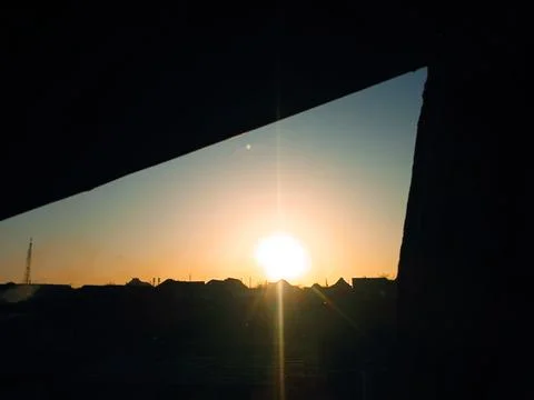 Rural sunset  Stock Photos