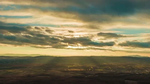 Rural sunset time lapse scene 動画素材 165516514