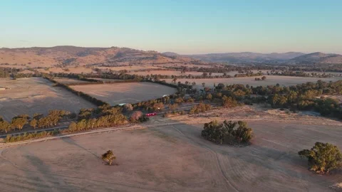 Rural Sunsets Aerial Stock-Footage 343119028