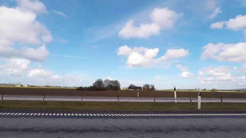 Rural Sweden dramatic clouds Stock Footage 75522787