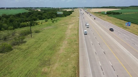 Rural Texas Highway 스톡 동영상 129113034