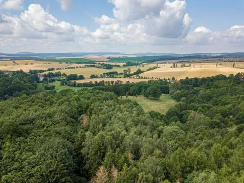 Rural thuringia Aerial Foto stock