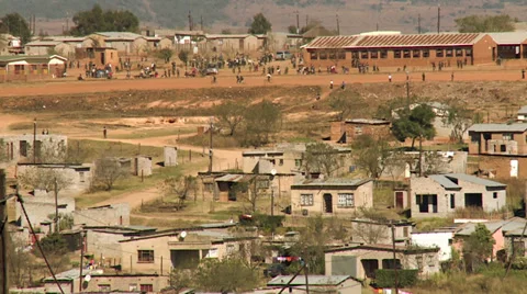 Rural township school in south africa Stock Footage