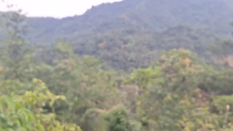 Rural view from a distant hill Stock Footage 321185592