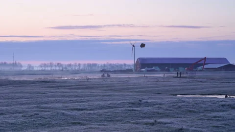 Rural wind turbine Stock Footage 156926200