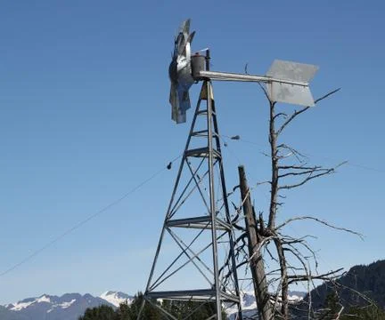 Rural windmill Stock Photos