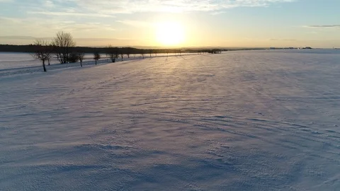Rural winter landscape. Stock Footage 102051735
