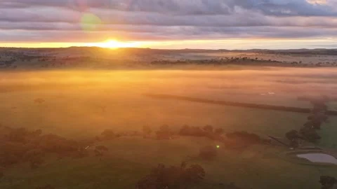Rural winter sunrise Stock Footage 339300952