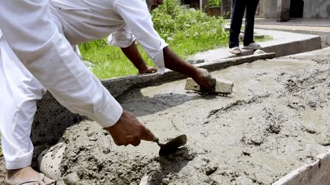 Rural Workers Engaged in Community Development Near Their Homes Stock Footage 339779946