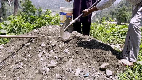 Rural Workers Engaged in Community Development Near Their Homes Видео 339780135
