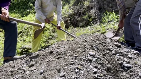 Rural Workers Engaged in Community Development Near Their Homes Видео 339780308