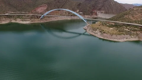 Rusevelt Lake panorama Stock Footage 117340045