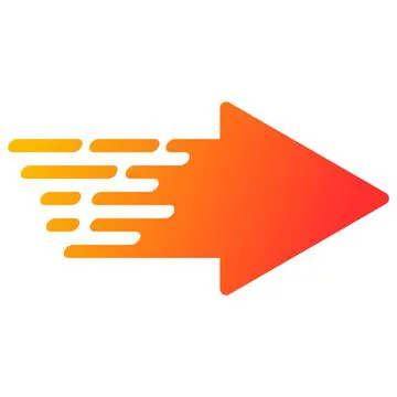 Rush Arrow Vector Icon Flat Illustration Stock Illustration