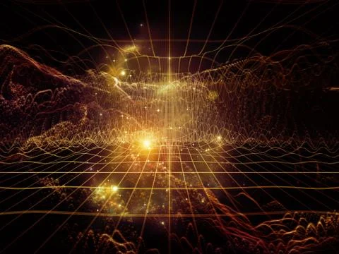 Rush of digital signals. Stock-Illustration