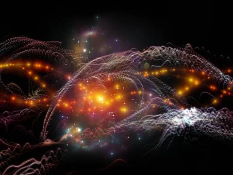 Rush of digital signals. Stock-Illustration