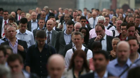 Rush Hour In Busy City Stock Footage