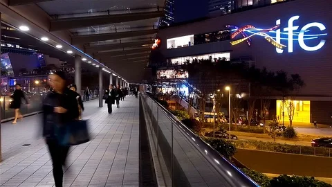 Rush hour in Central District, Hong Kong, China. Stock Footage 101221380
