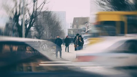 Rush hour, cinemagraph, 4K Stock Footage 100332780