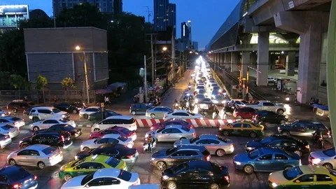 Rush hour in city Stock Footage 104996124