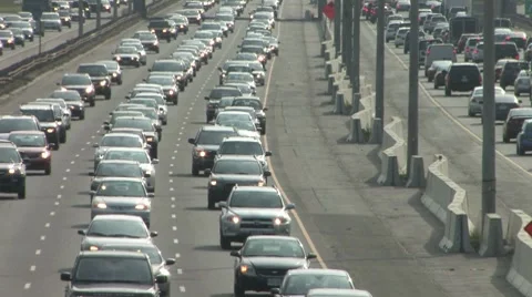 Rush Hour Commute Stock Footage 7902323