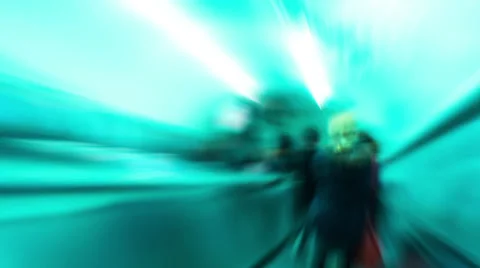 Rush Hour Commuting Stock Footage 34432997