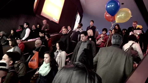 RUSH HOUR ESCALATOR Stock Footage 44303515