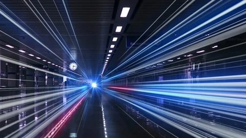 Rush hour Fast moving  evening ,Fast moving traffic drives time lapse clock Video stock 121879388