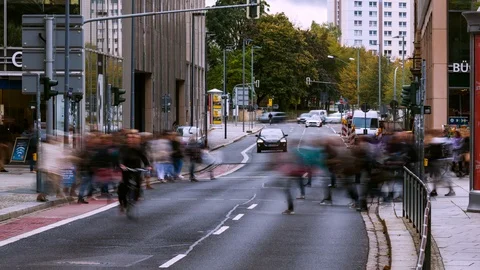 Rush hour Video stock 125847416