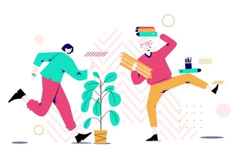 Rush Hour Illustration Stock-Illustration
