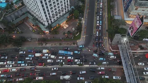 Rush Hour Jakarta Stock Footage 287079073