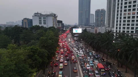Rush Hour Jakarta Stock Footage 287079106